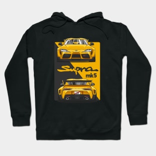 Black and Yellow MK5 Crossover Gradiation Hoodie